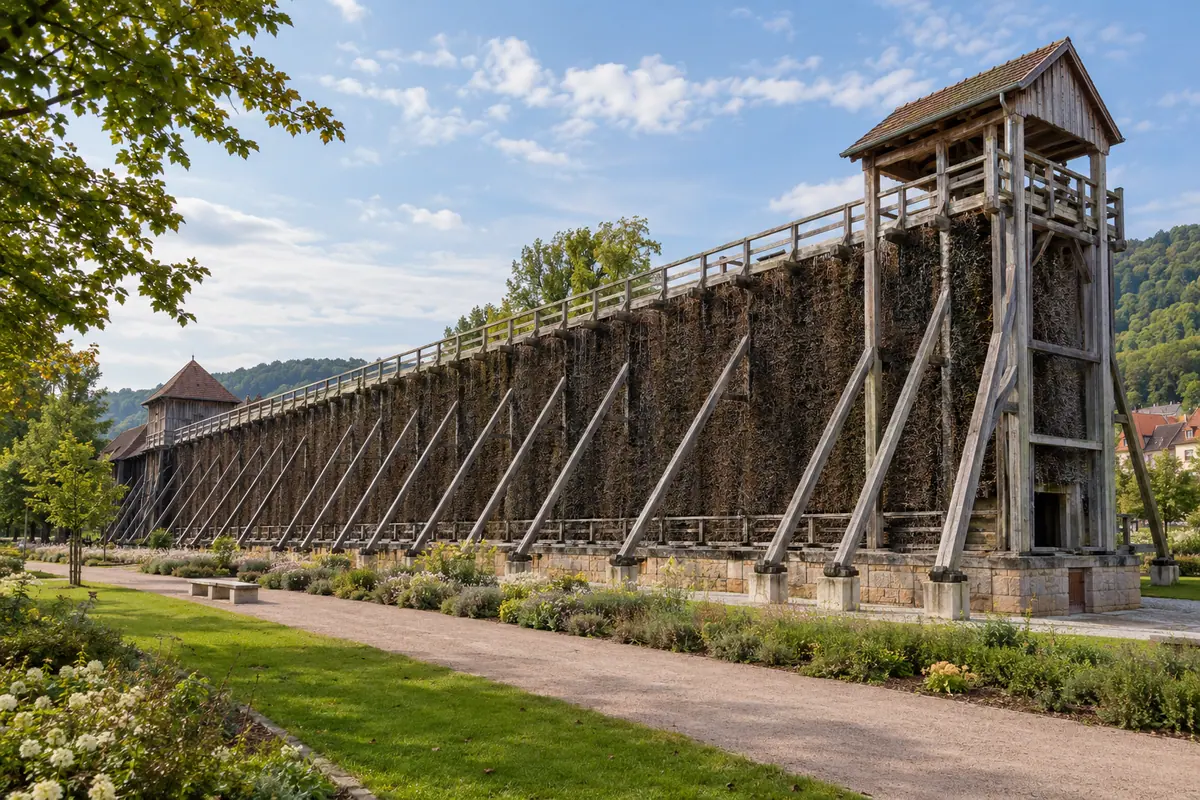 Gradierwerk in Bad Salzungen (Wartburgkreis).