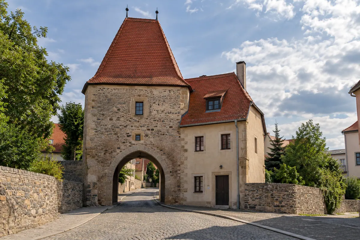 Reichstor in Borna im Landkreis Leipzig.