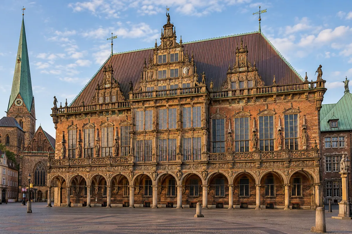 Rathaus am Marktplatz in Bremen.