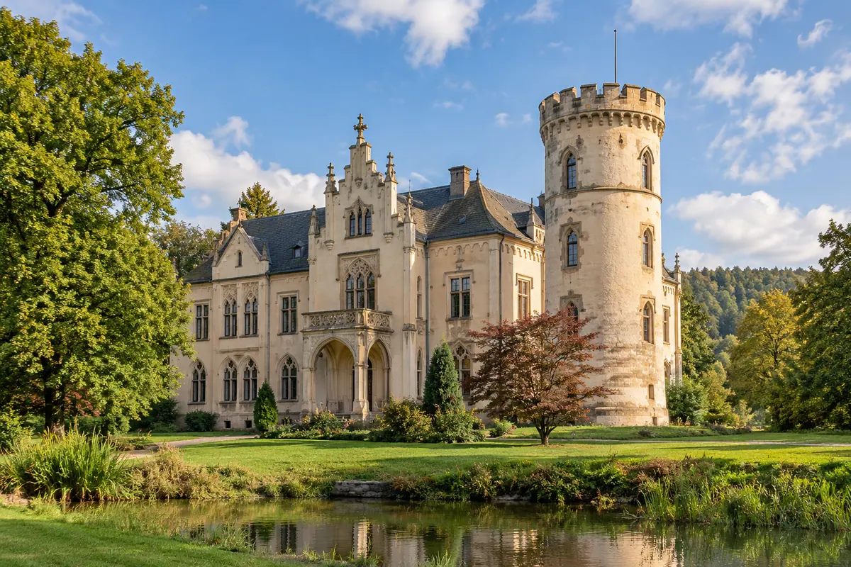 Schloss Rosenau in Rödental (Landkreis Coburg).