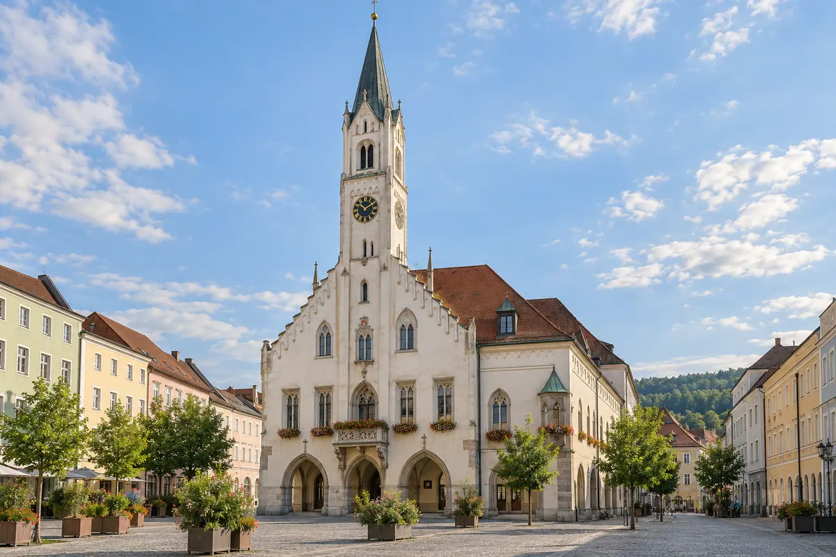Altes Rathaus in Deggendorf (Landkreis Deggendorf).