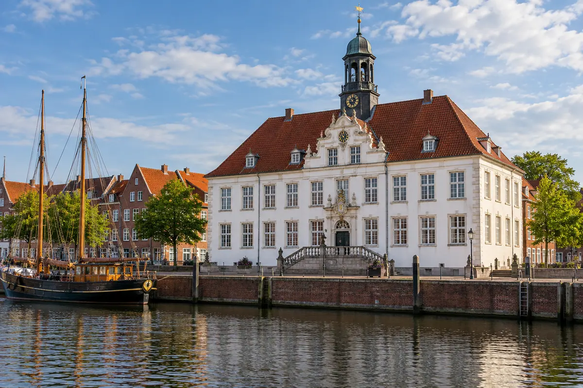 Rathaus am Delft in Emden.