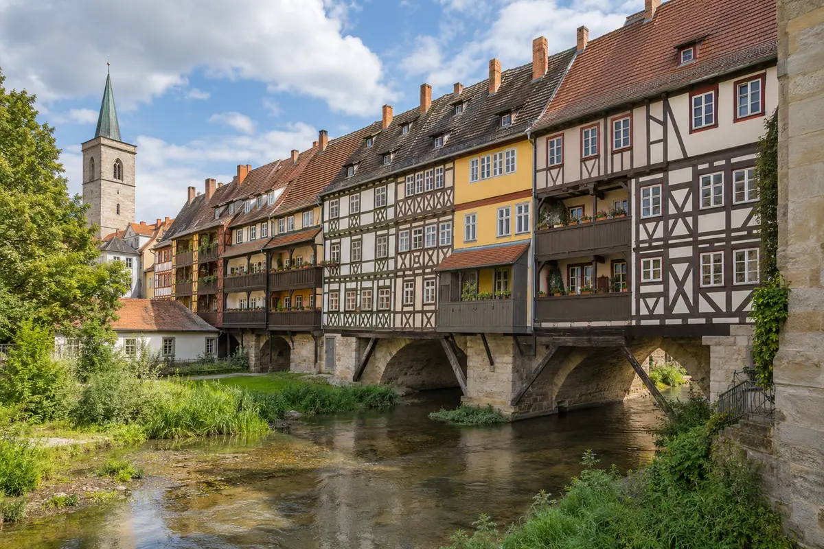 Krämerbrücke in Erfurt.