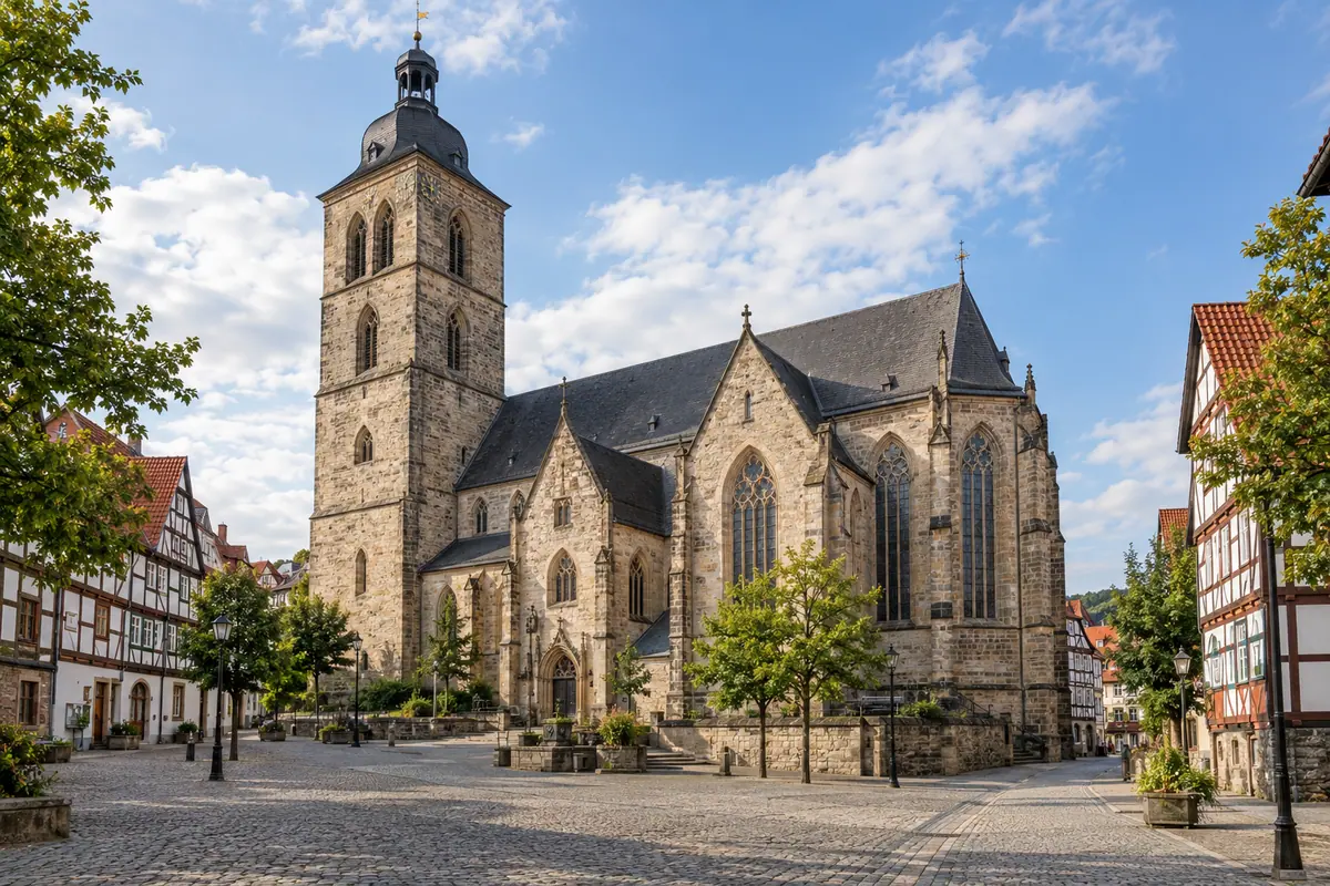Kilianskirche in Korbach (Landkreis Waldeck-Frankenberg).