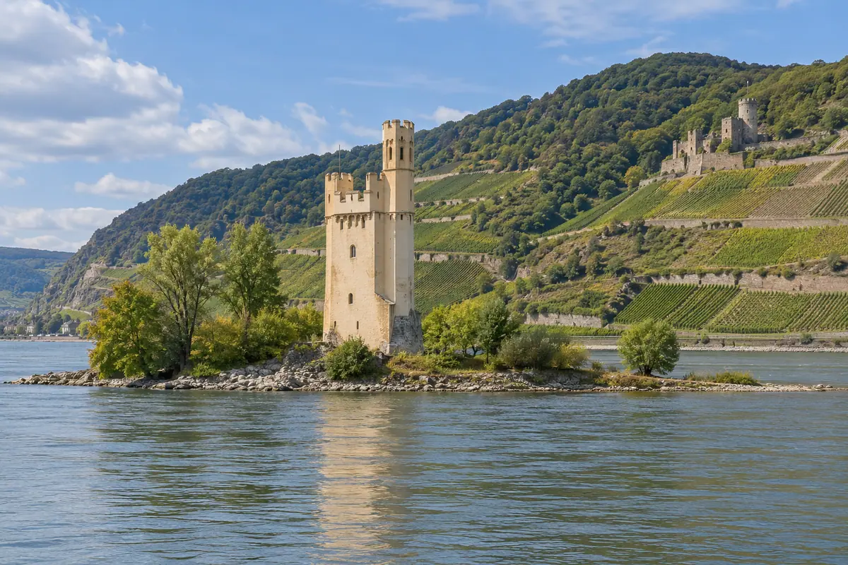 Mäuseturm bei Bingen am Rhein (Landkreis Mainz-Bingen).