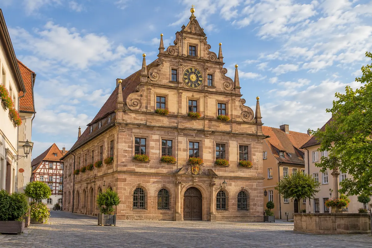 Historisches Rathaus in Schwabach.