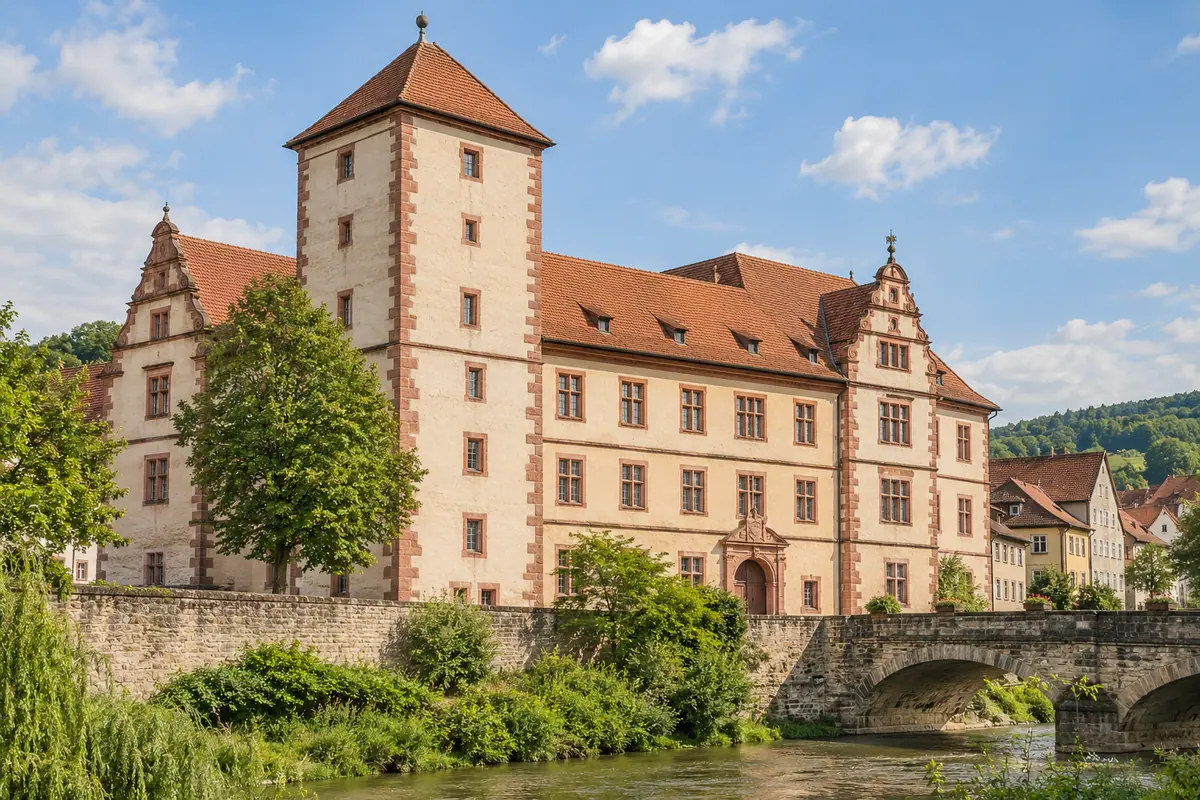 Kurmainzisches Schloss in Tauberbischofsheim (Main-Tauber-Kreis).