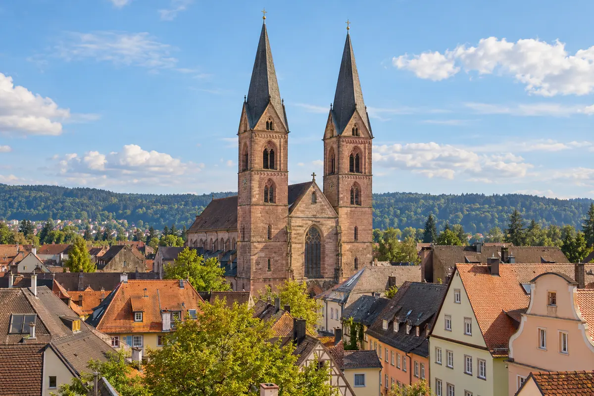 Münstertürme in Villingen-Schwenningen (Schwarzwald-Baar-Kreis).